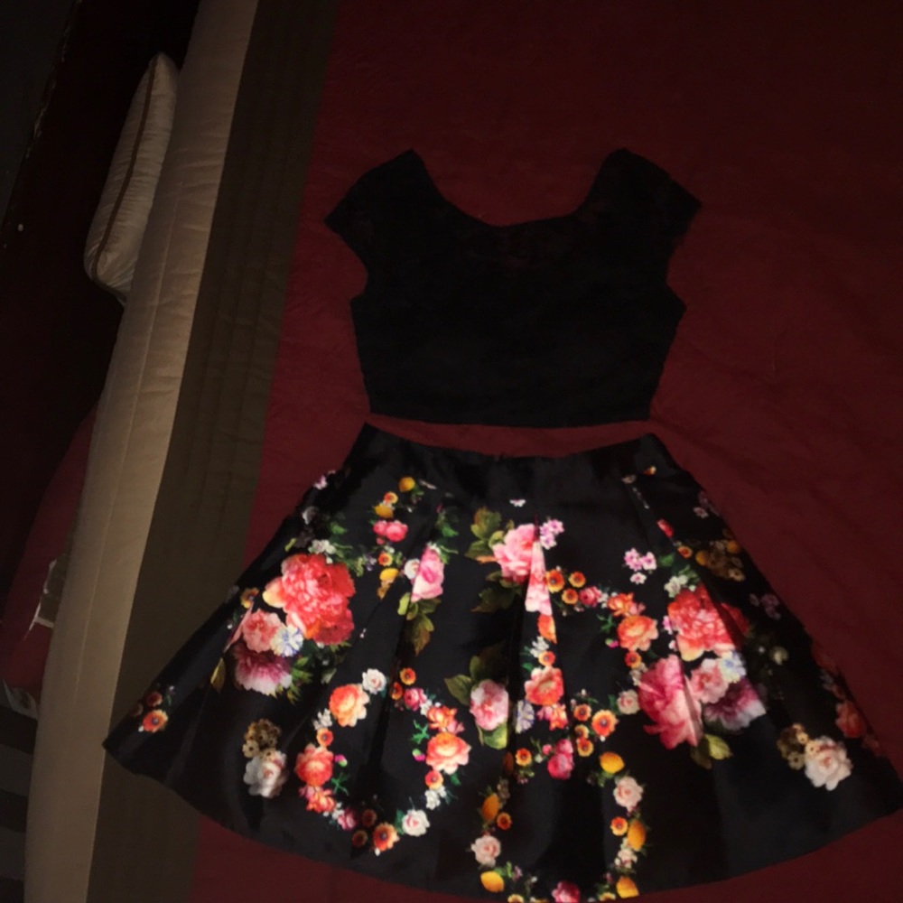 Two Piece Homecoming Dress for Juniors
